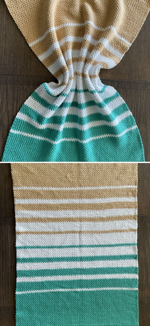 Linen Stitch Baby Blanket