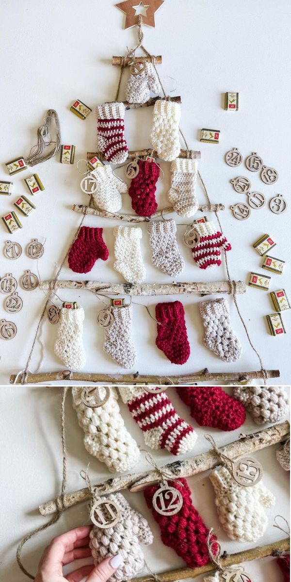 free Christmas advent calendar crochet pattern