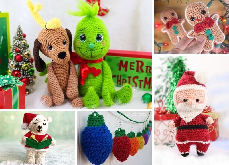 9 Easy Christmas Crochet Patterns suitable for beginners