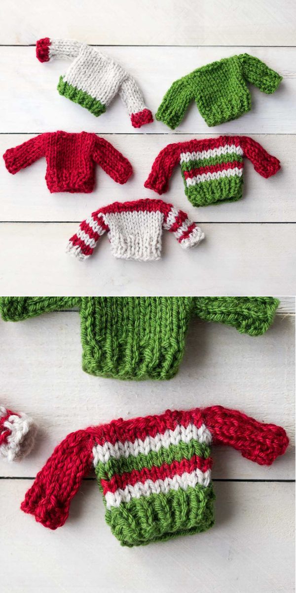 Flat Knit Mini Sweaters