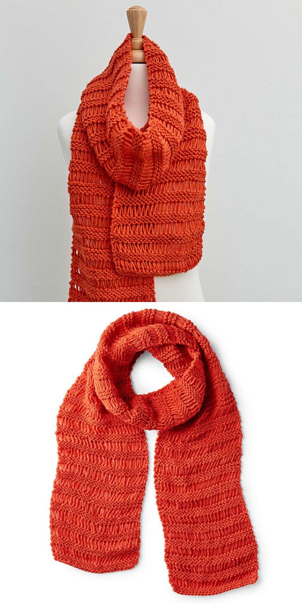 knit scarf free pattern