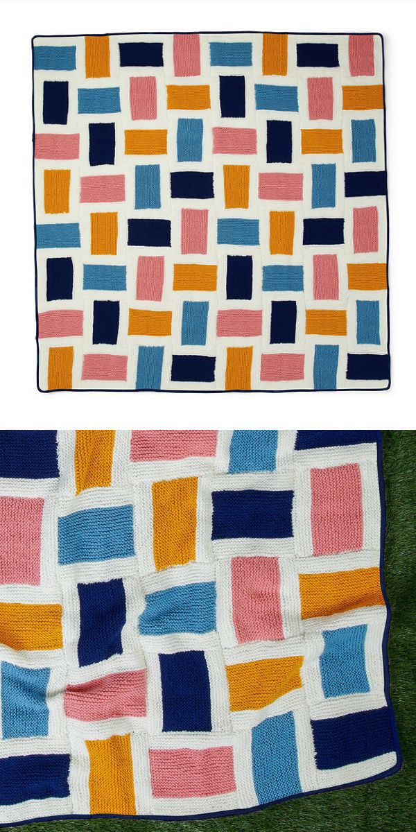 free knit blanket pattern
