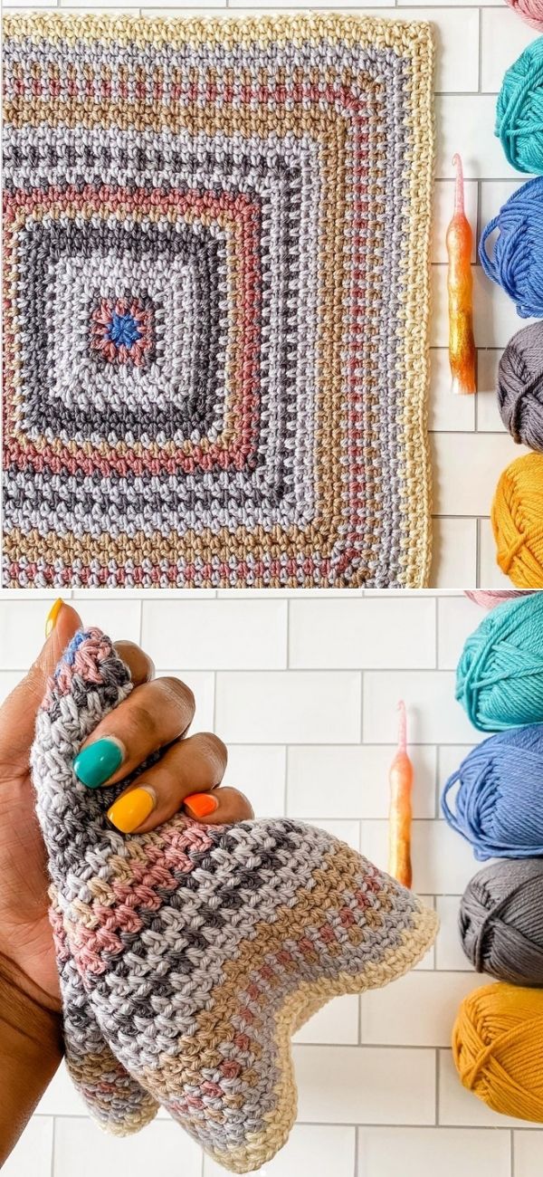 Regular Crochet Linen Stitch Square