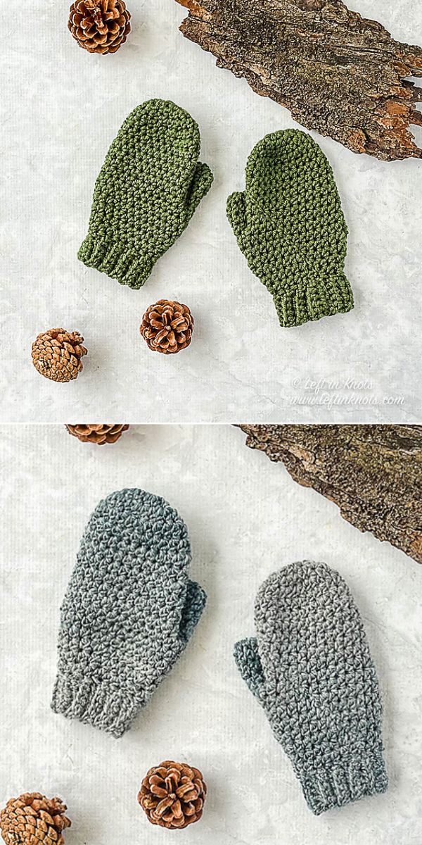 Adorable Fun Crochet Mittens For Kids – 1001 Patterns