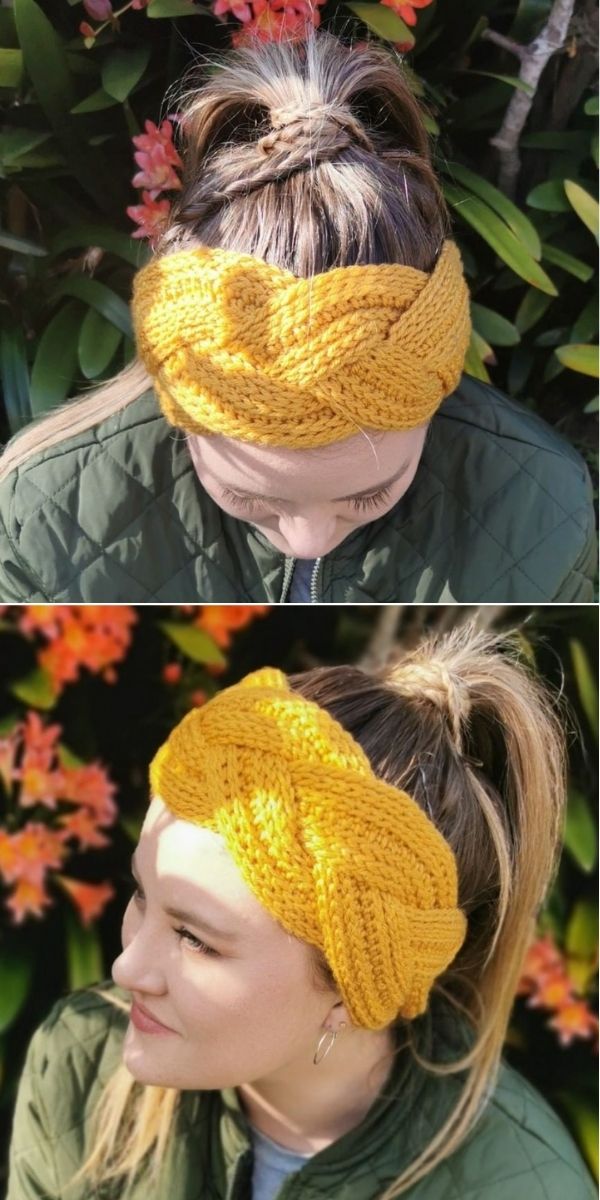Crochet Braided Headband Pattern