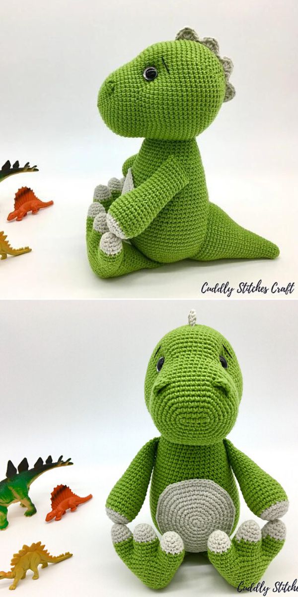 free amigurumi dinosaur crochet pattern