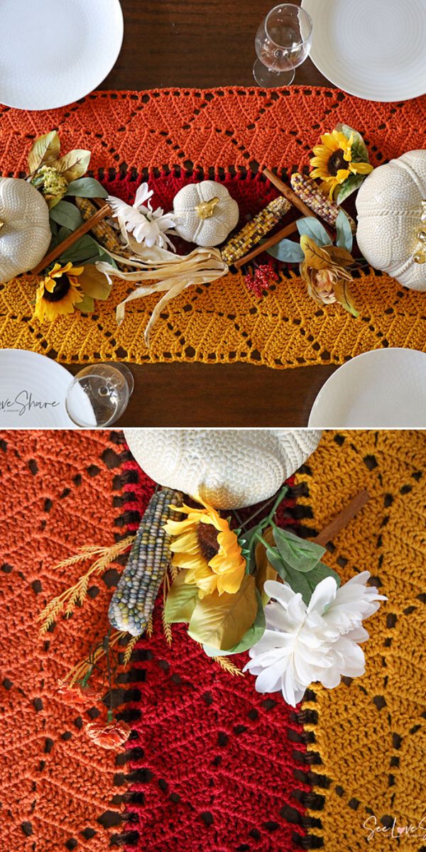 table runner free crochet pattern