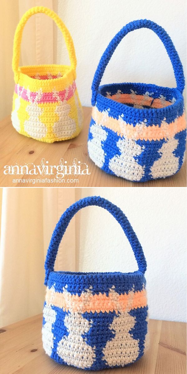 Easter basket free crochet pattern