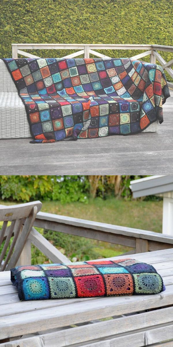 free granny square crochet blanket pattern