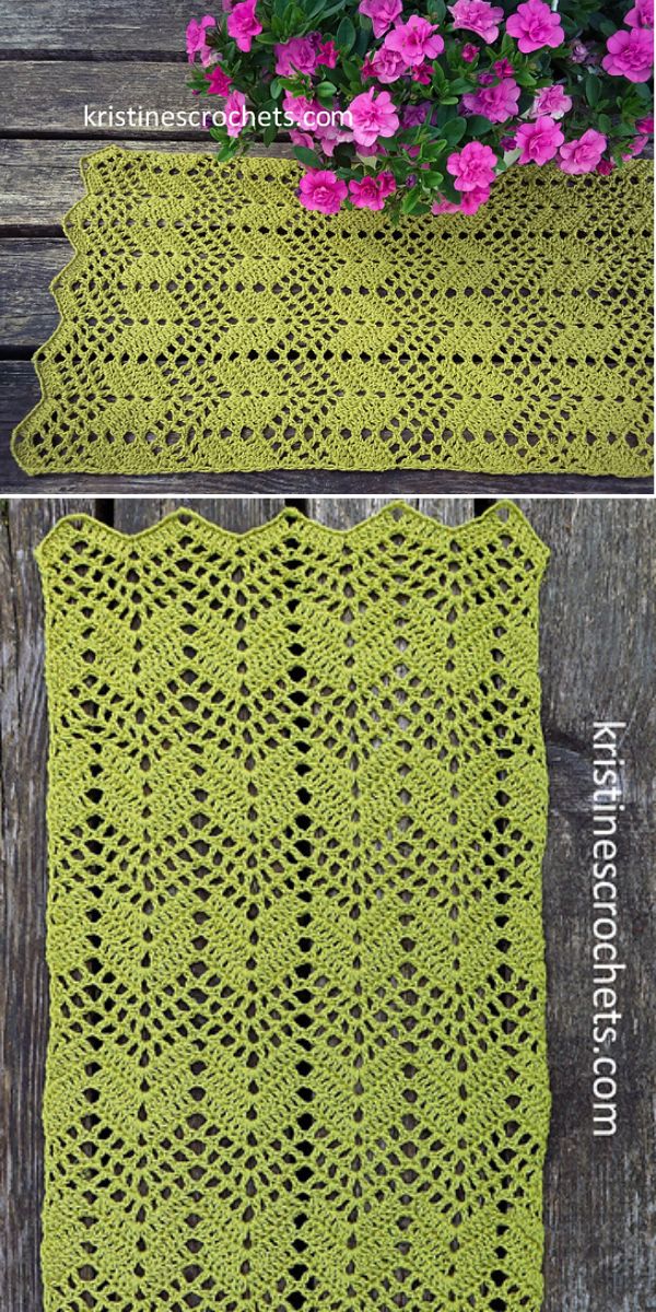 free table runner crochet pattern