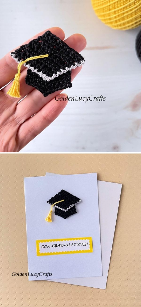 Graduation Cap Applique