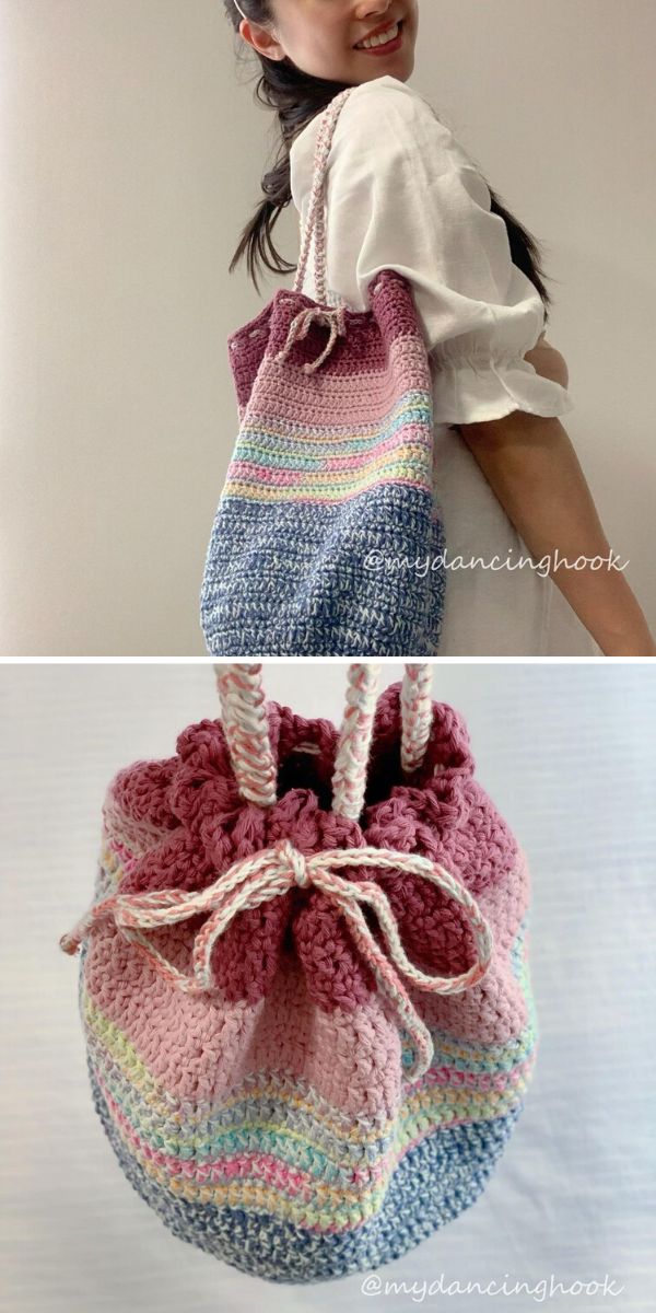 free crochet grocer tote pattern