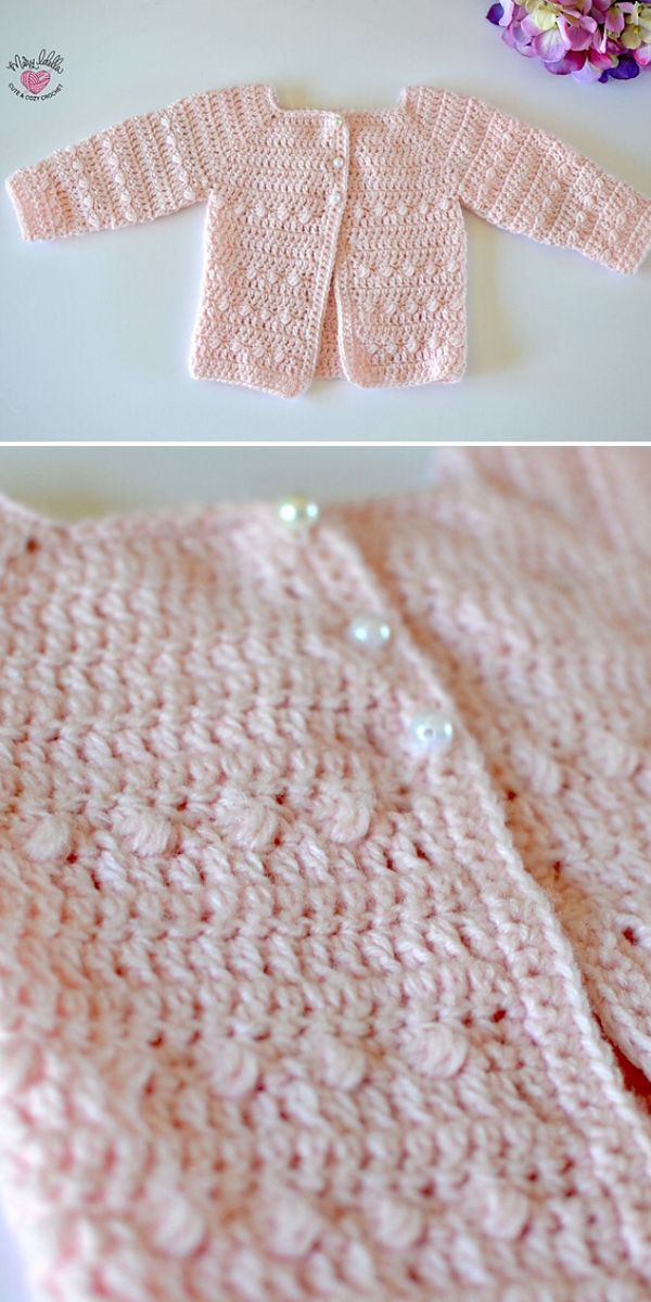 free baby cardigan crochet pattern