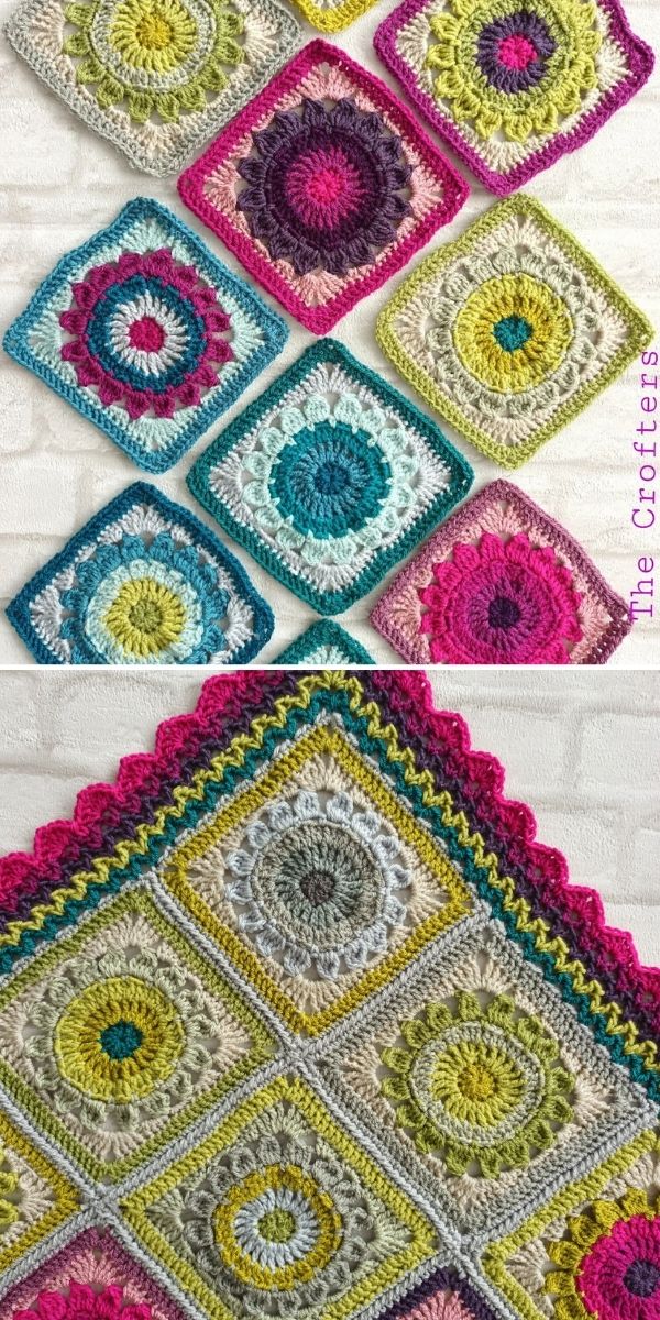Rett's Flower Square Free Crochet Pattern