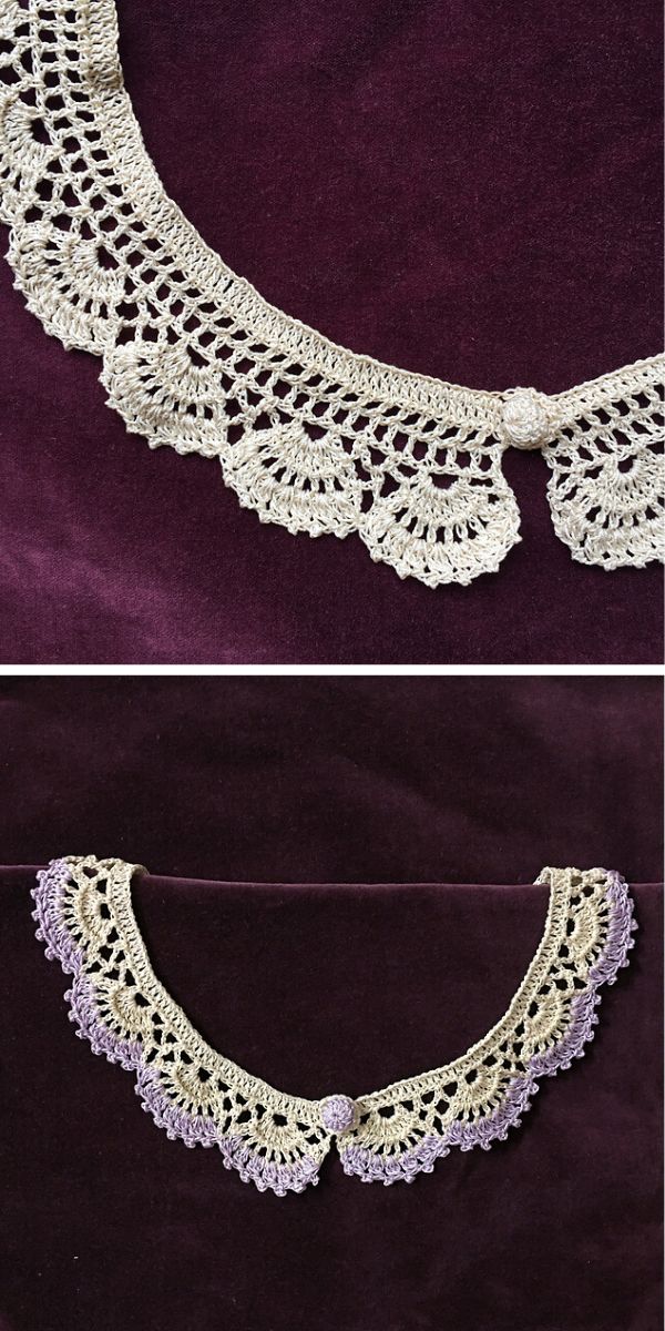 free crochet collar pattern