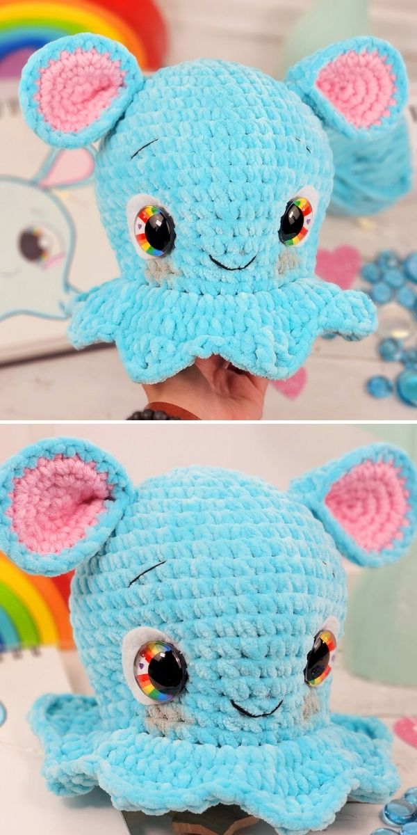 Blue the Dumbo Octopus Free Crochet Pattern
