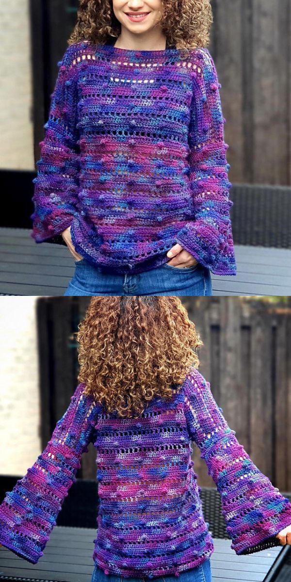 sweater free crochet pattern