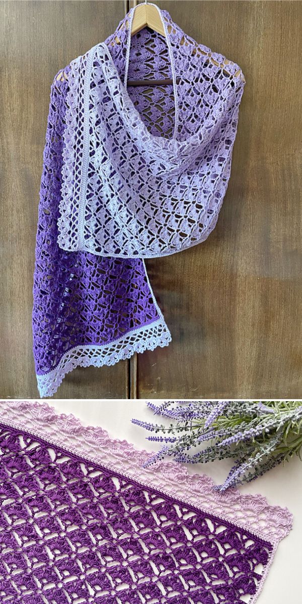free lace shawl crochet pattern