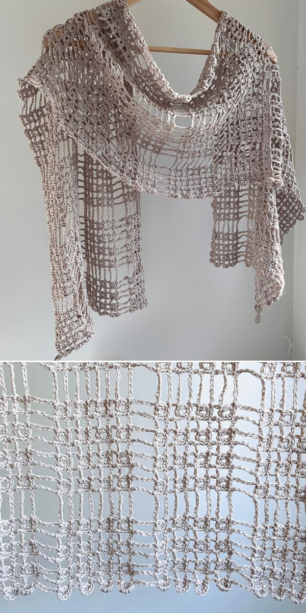 lacy shawl free crochet pattern