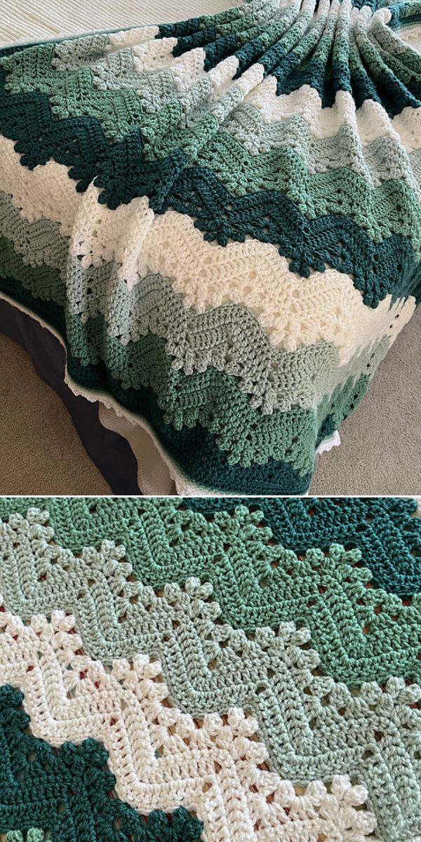 free crochet 6-day blanket pattern