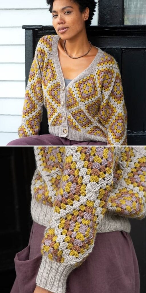 Ariana cardigan free crochet pattern