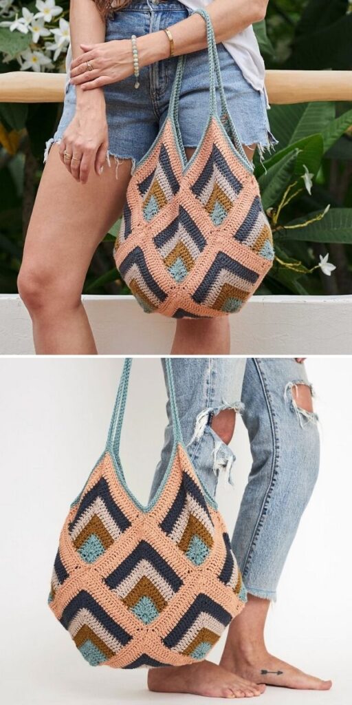 Bermuda Tote Bag Free Crochet Pattern