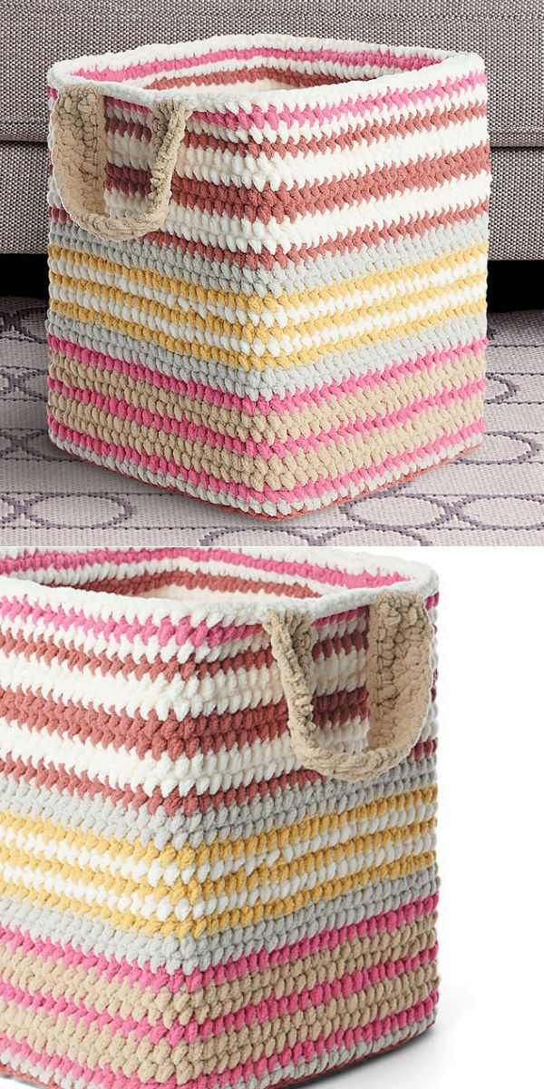 crochet basket free pattern