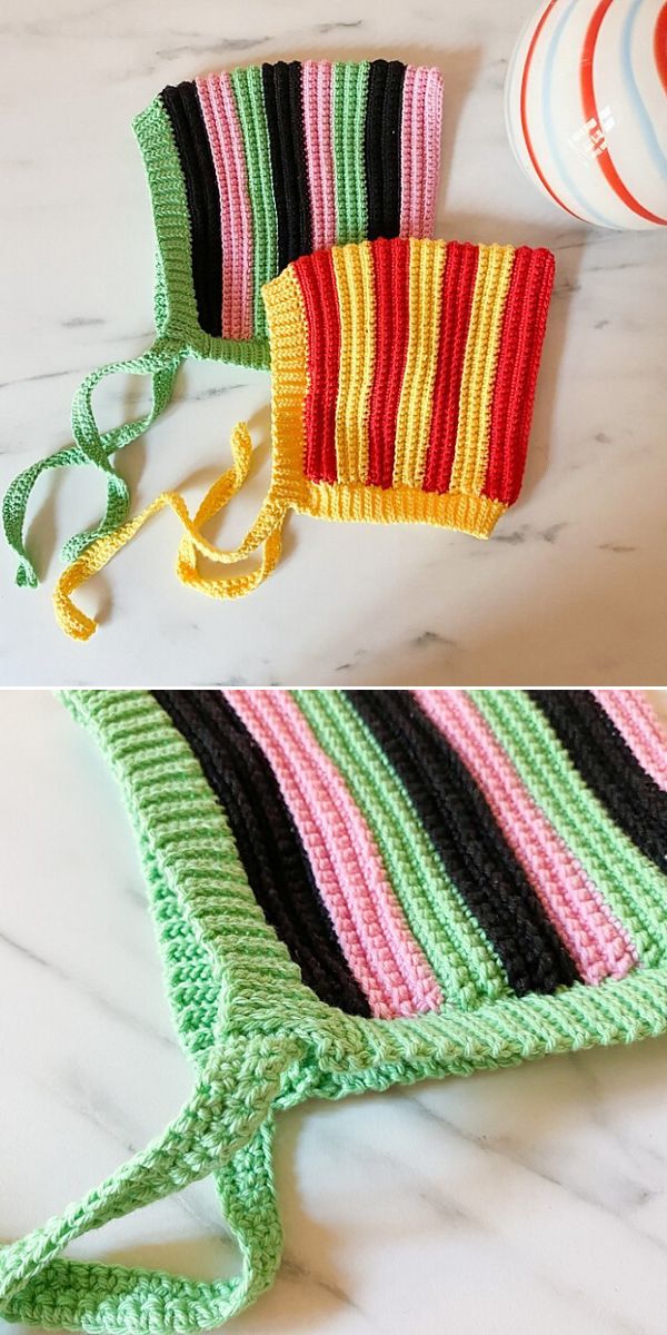 free baby bonnet crochet pattern