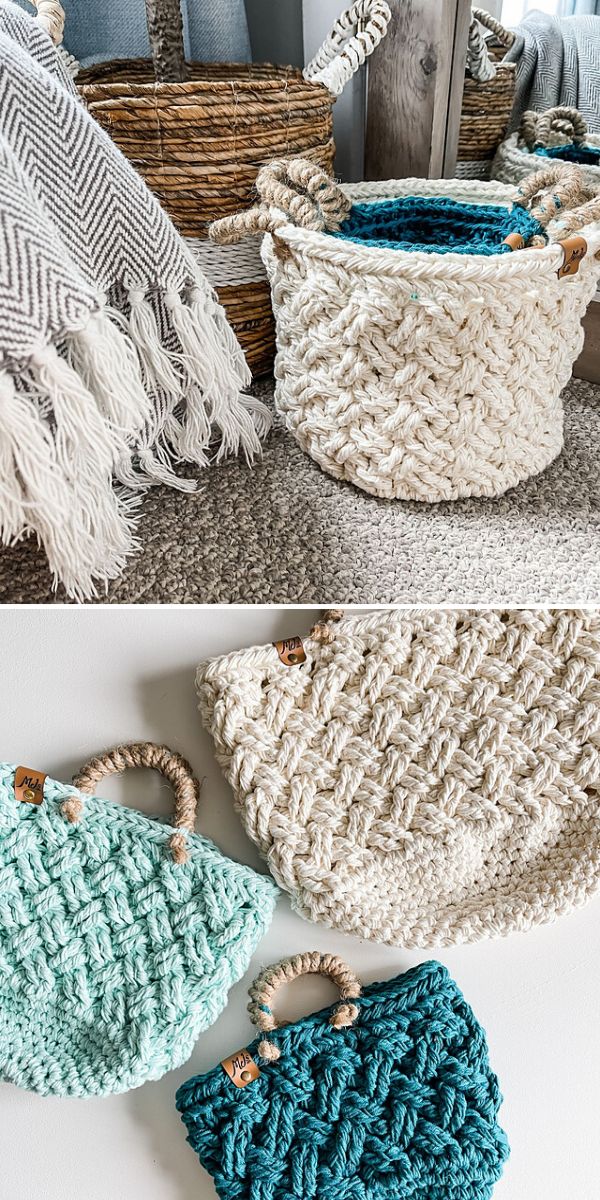 free crochet basket pattern