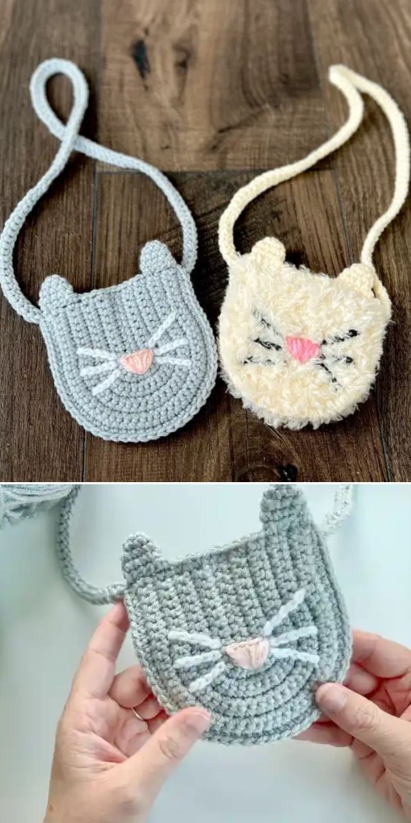 Crochet Kitty Purse free pattern
