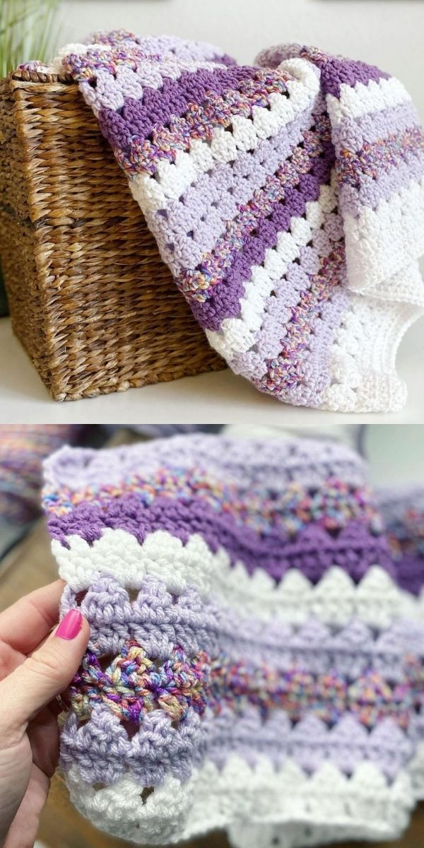Crochet Modern Granny Blanket