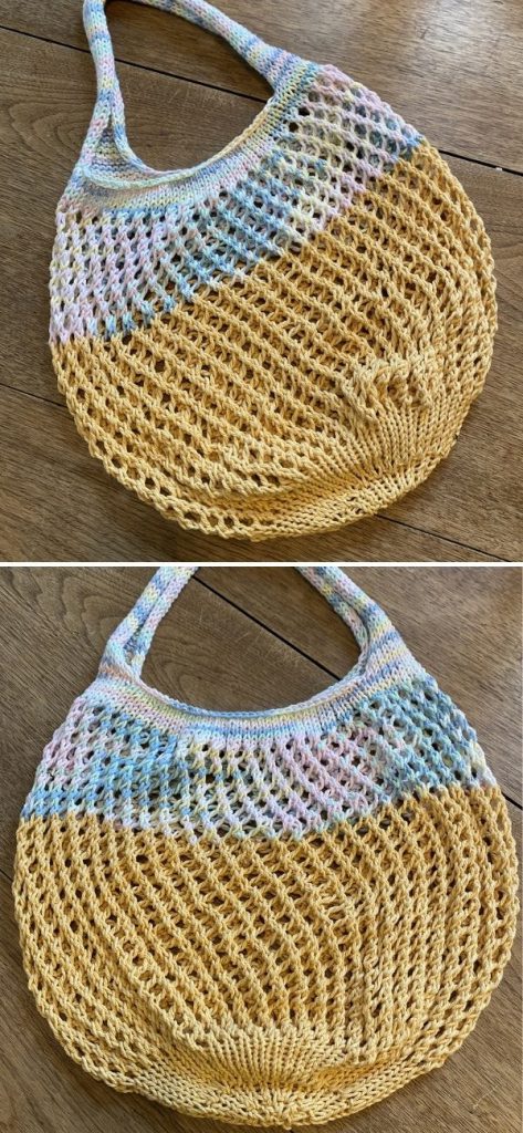 Colorful Knitted Market Bags — Free Patterns
