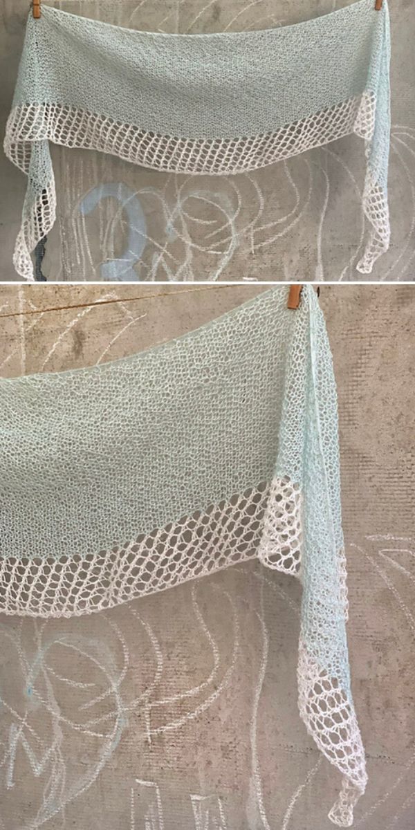 free knit shawl pattern