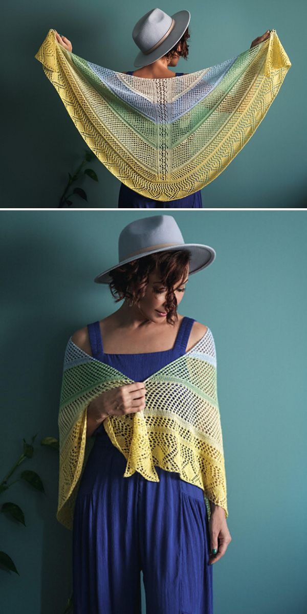 lacy knitted shawl free pattern