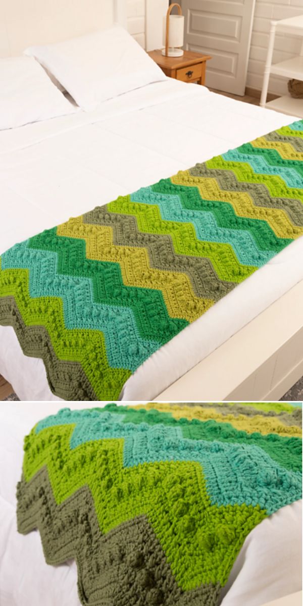 free crochet bed runner pattern