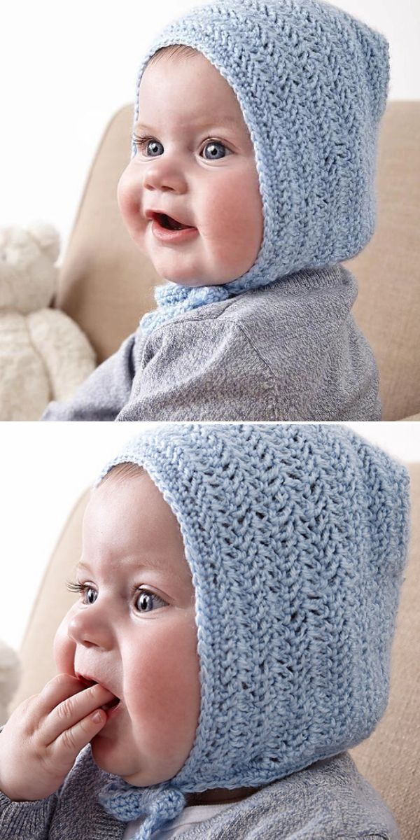 baby bonnet free crochet pattern