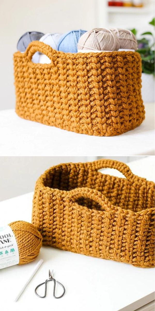 big basket free crochet pattern