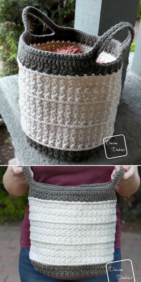 free crochet basket pattern
