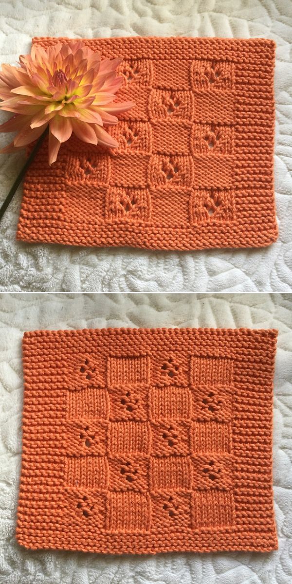 free knit dishcloth pattern