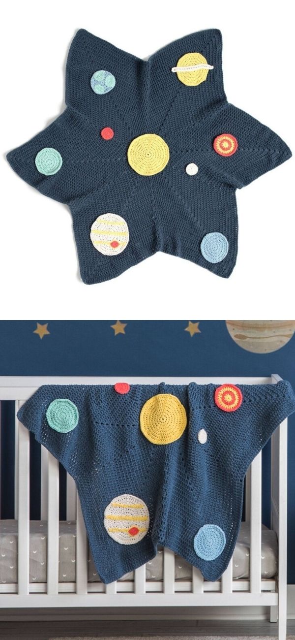 Solar System Baby Blanket