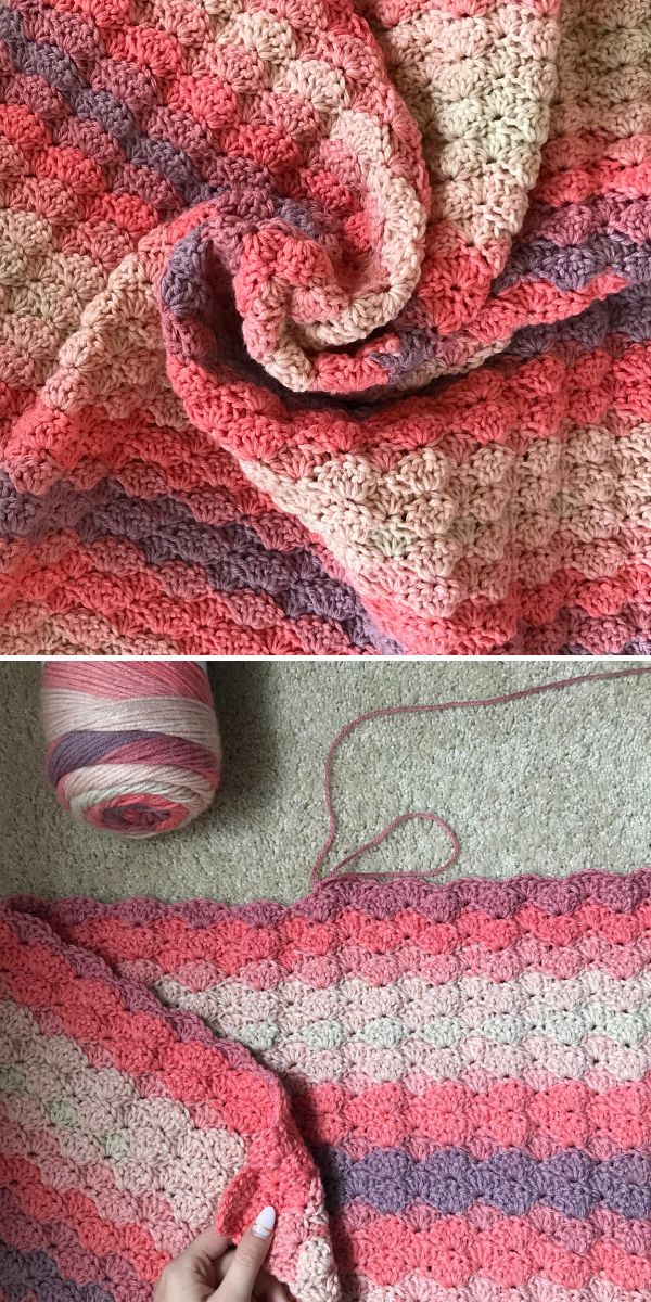 free shells blanket crochet patterns