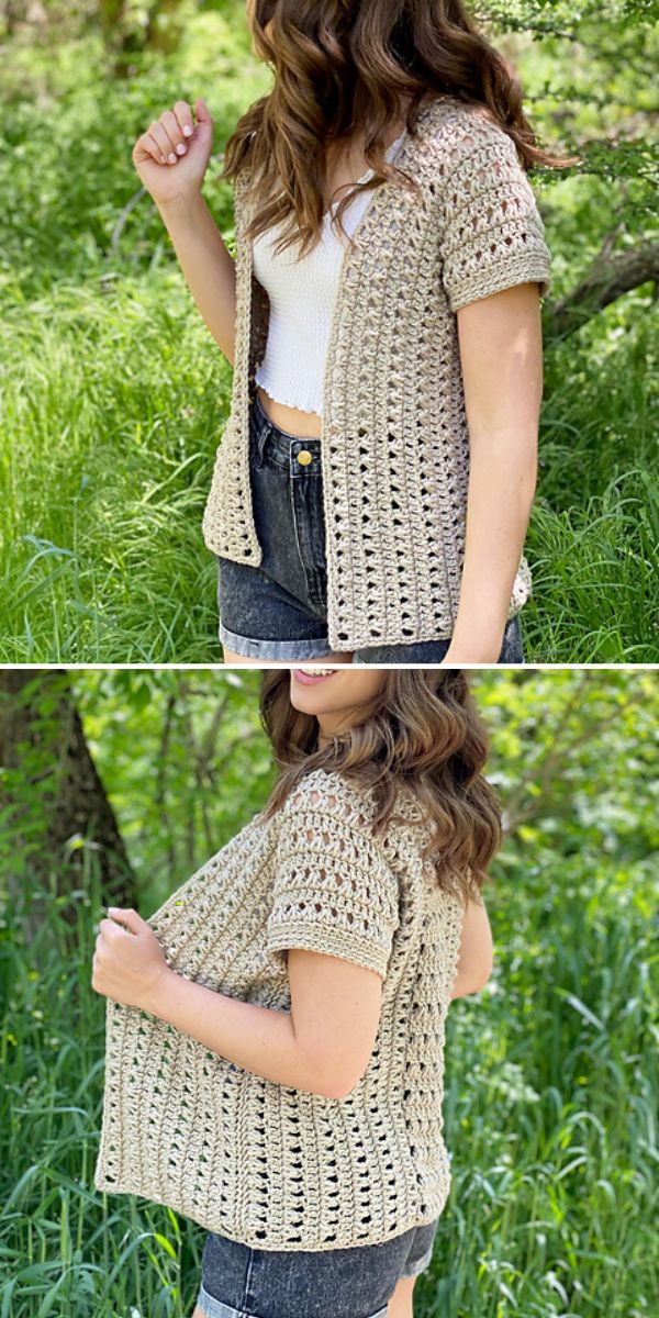 free lightweight cardigan crochet pattern