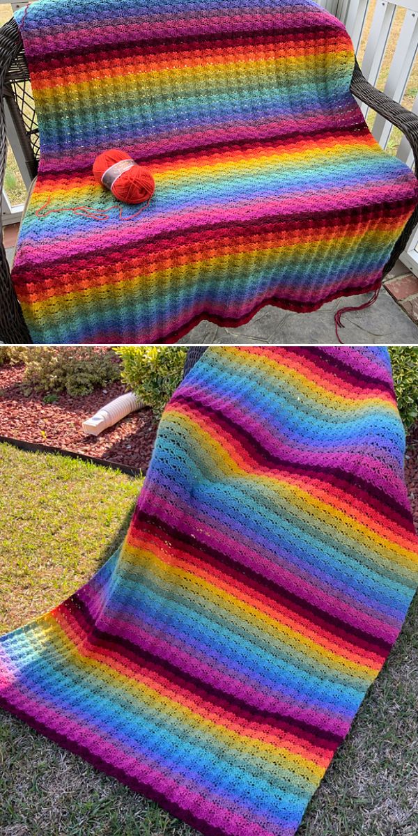 free shells blanket crochet pattern