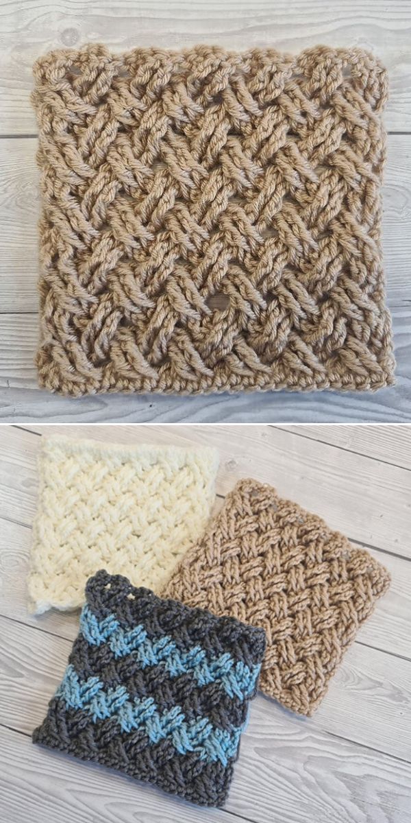 free celtic weave stitch crochet pattern
