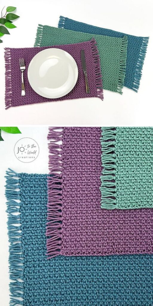 free rectangular placemat crochet pattern