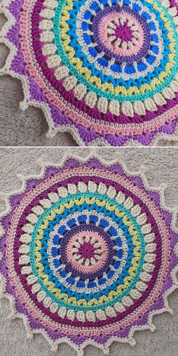 mandala placemat free crochet pattern