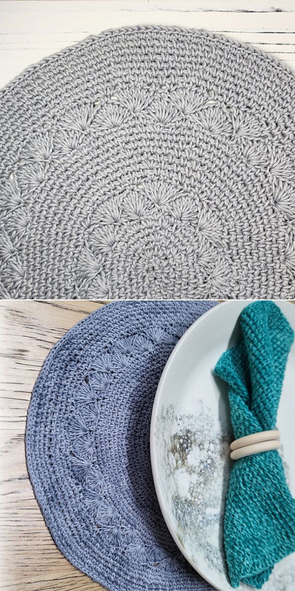 oval placemat free crochet pattern