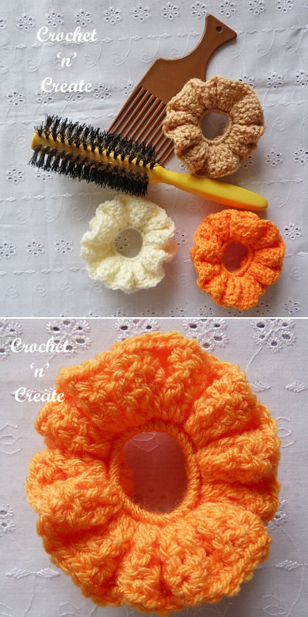 free scrunchie crochet pattern
