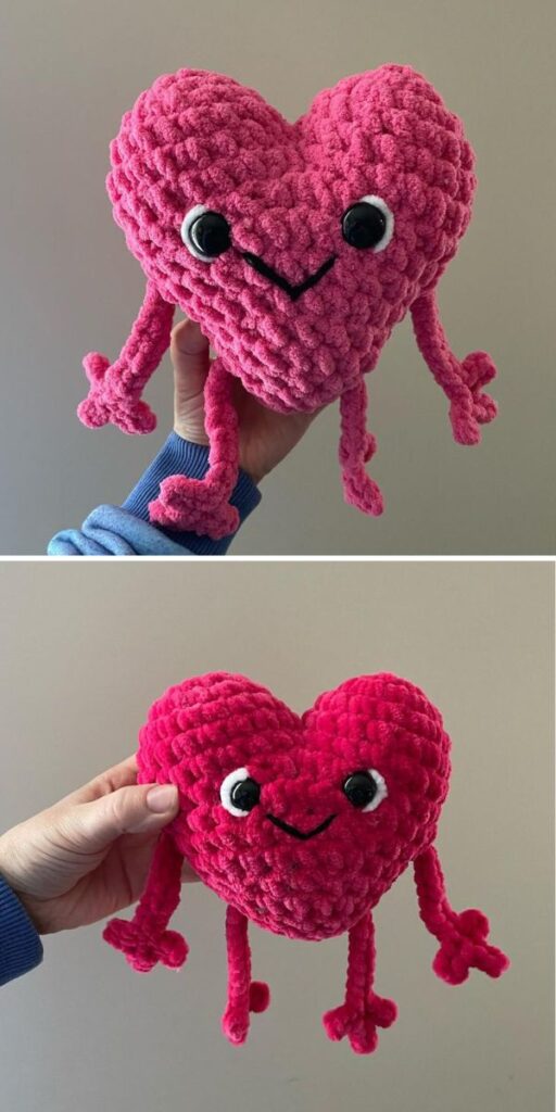 free crochet amigurumi heart pattern