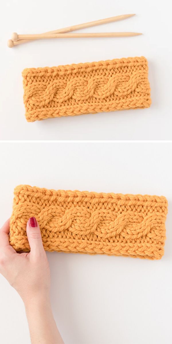 free knit headband pattern